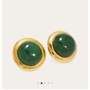 **NEW** SOLD OUT BNIB FERRAGAMO Gold and Green Earrings!!